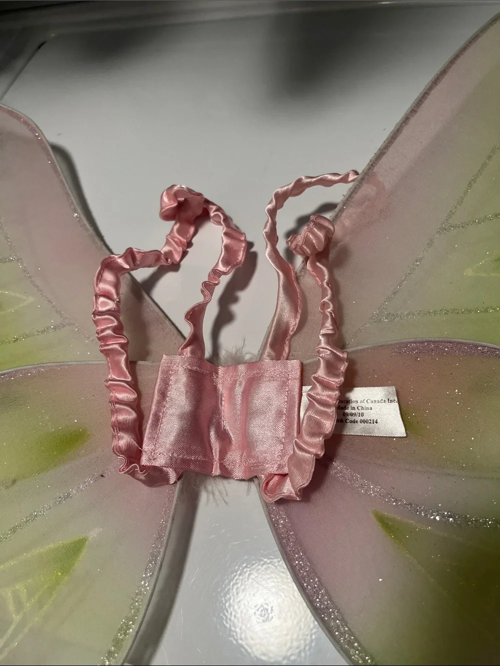 Pink & Lime Fairy Butterfly Wings